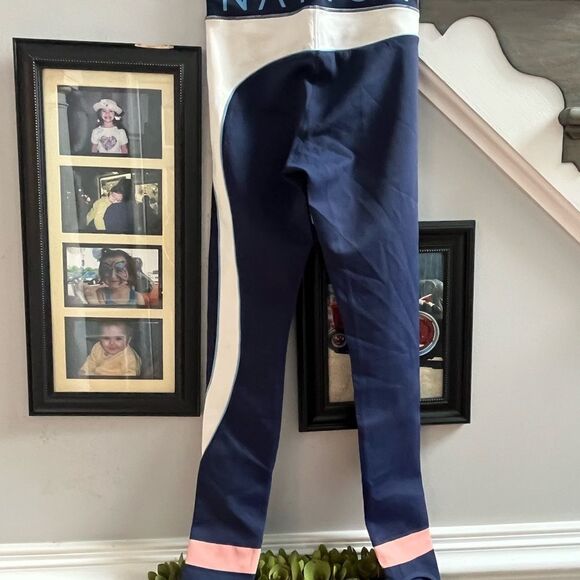 PE Nation Logo Waist Over Foot Leggings sz S - Picture 4 of 11